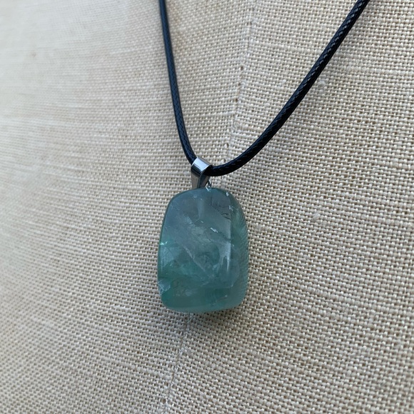 Handmade Funky Genuine Stone Chunk Amulet Necklace - Picture 12 of 16